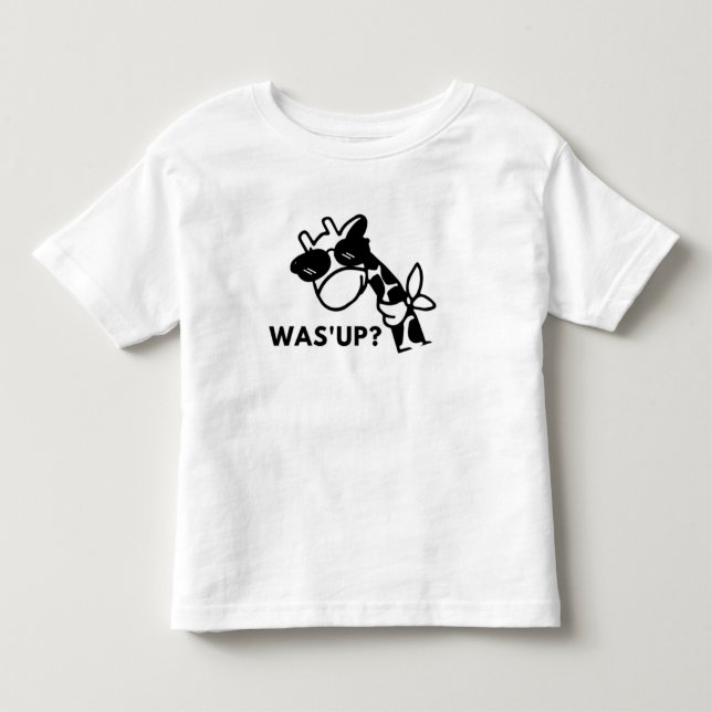 T-shirt Pour Les Tous Petits Giraffe What's Up (Devant)