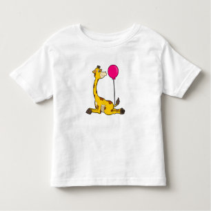 T-shirt Pour Les Tous Petits Giraffe with Balloon