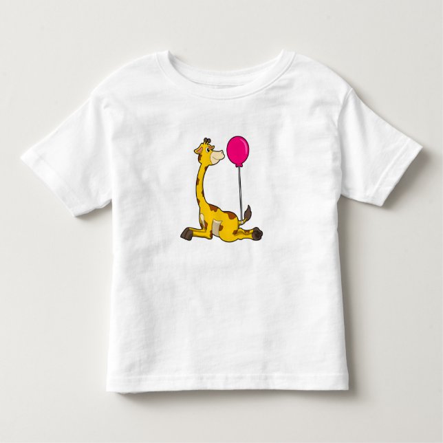 T-shirt Pour Les Tous Petits Giraffe with Balloon (Devant)