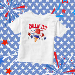 T-shirt Pour Les Tous Petits Glace Creative Chillin' Out 4 juillet