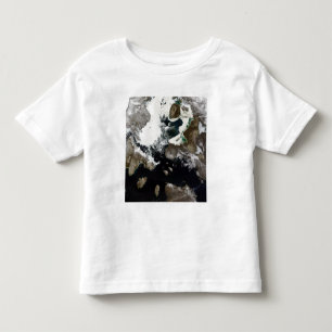 T-shirt Pour Les Tous Petits Glace de mer et sédiment évidents dans Nunavut,