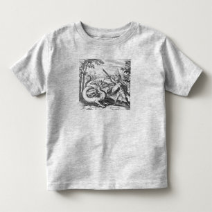 T-shirt Pour Les Tous Petits Gladiateur médiéval et dragon