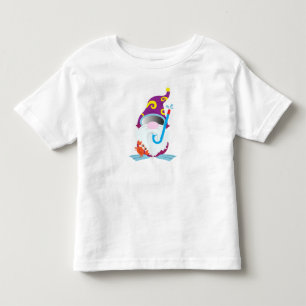 T-shirt Pour Les Tous Petits Gnome Snorkeling Funny Beach