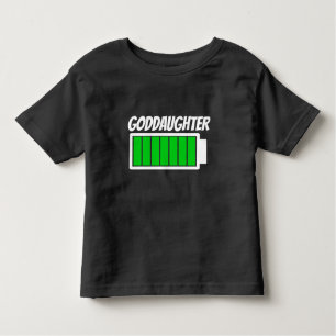T-shirt Pour Les Tous Petits Godgirl Humour d'énergie de batterie haute puissan