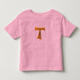 T-shirt Pour Les Tous Petits Golden 3-D Look Franciscan Tau Cross