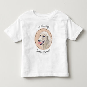 T-shirt Pour Les Tous Petits Golden Retriever avec Tennis Ball Peinture Chien A