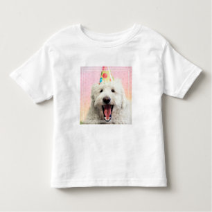 T-shirt Pour Les Tous Petits Goldendoodle avec Casquette du Parti