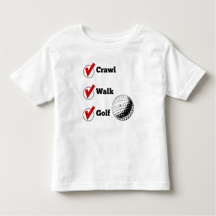 T-shirt Pour Les Tous Petits Golf de promenade de rampement