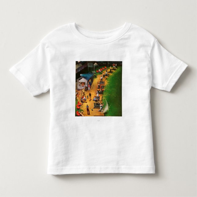 T-shirt Pour Les Tous Petits Golf Driving Range par John Falter (Devant)