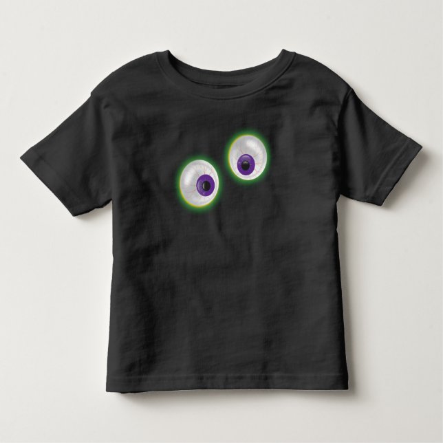 T-shirt Pour Les Tous Petits Goofon Cartoon Ghost Eyeballs Eyes Halloween (Devant)