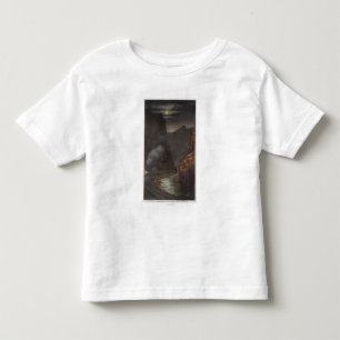 T-shirt Pour Les Tous Petits Gorge royale, Co - vue de clair de lune de train