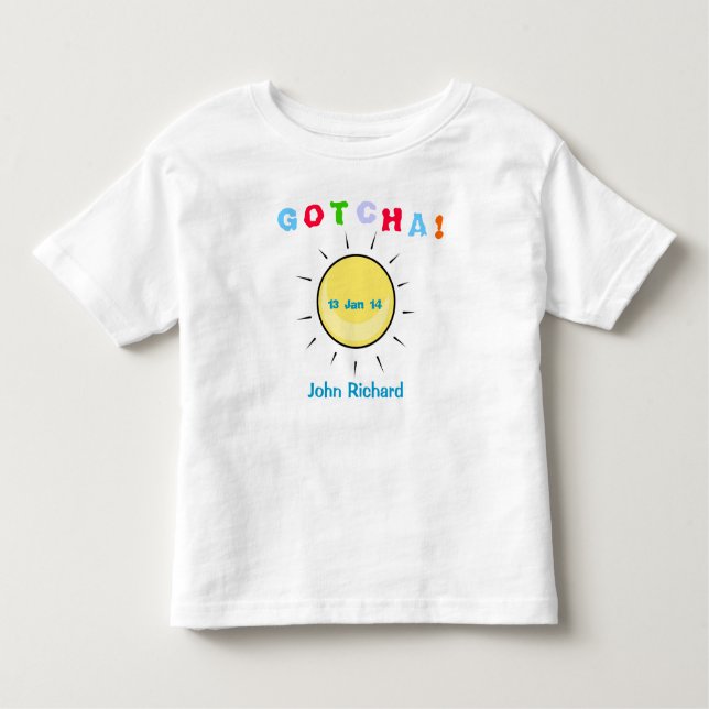 T-shirt Pour Les Tous Petits Gotcha jour - conception d'adoption (Devant)