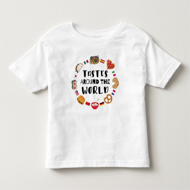 T-shirt Pour Les Tous Petits Goûts à travers le monde (Devant)
