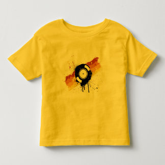 T-shirt Pour Les Tous Petits Graffiti de vinyle - jockey de disque record du DJ