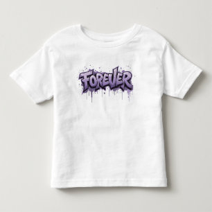 T-shirt Pour Les Tous Petits Graffiti Lavender Infinity "FOREVER"