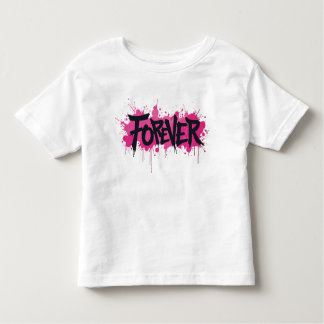 T-shirt Pour Les Tous Petits Graffiti rose "FOREVER"