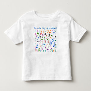T-shirt Pour Les Tous Petits Grampa, me jouent du jazz !