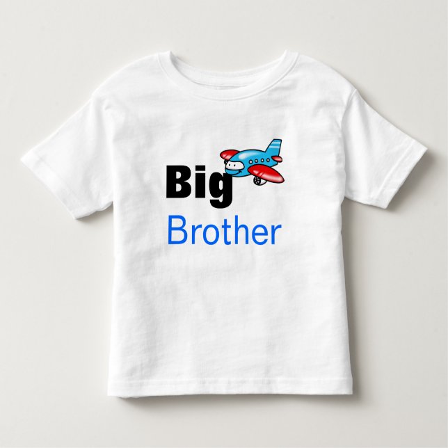 T-shirt Pour Les Tous Petits grand frère (avion jouet) (Devant)
