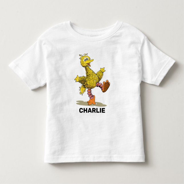 T-shirt Pour Les Tous Petits Grand oiseau Retro personnalisé (Devant)