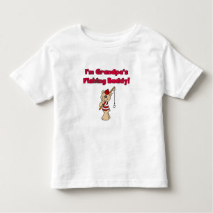 T-shirt Pour Les Tous Petits Grand-papas pêchant l'ami