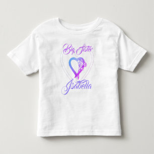 T-shirt Pour Les Tous Petits Grand Soeur Petit Coeur Floral