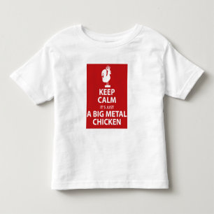 T-shirt Pour Les Tous Petits Grande chemise de poulet en métal