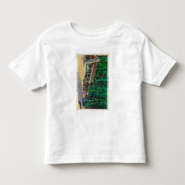 T-shirt Pour Les Tous Petits Grande loge d'arbres dans le verger de Mariposa (Devant)