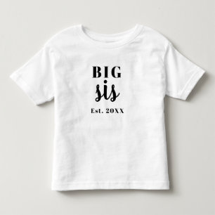 T-shirt Pour Les Tous Petits Grande Sœur Année