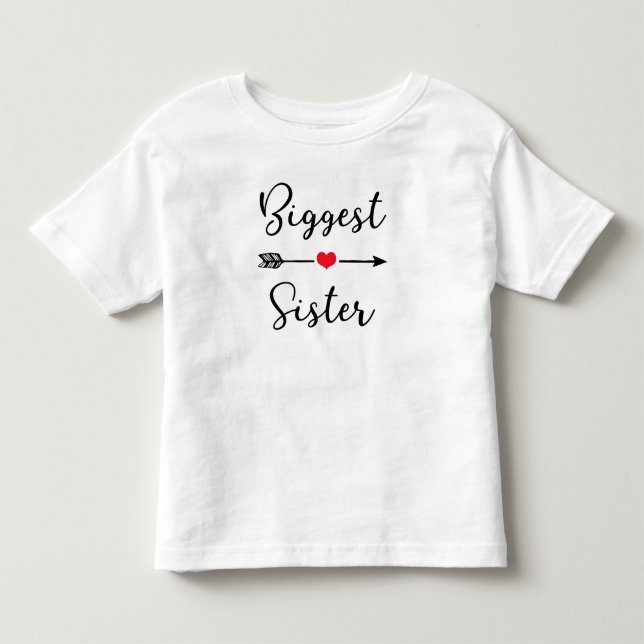 T-shirt Pour Les Tous Petits Grande Sœur ~ Conceptions de Sœur (Devant)