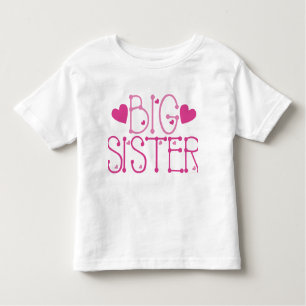 T-shirt Pour Les Tous Petits Grande soeur de coeur