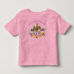 T-shirt Pour Les Tous Petits Grande sœur de jumeaux de la famille Pony