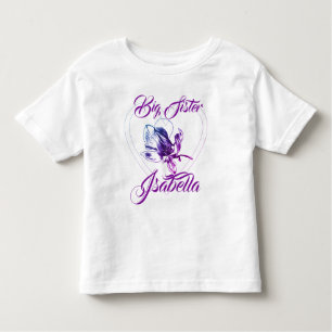 T-shirt Pour Les Tous Petits Grande Soeur Petite Soeur Orchidée