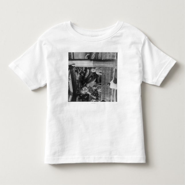 T-shirt Pour Les Tous Petits Grande statue de Bouddha en photographie de la (Devant)