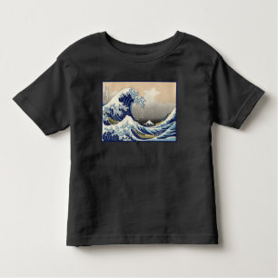 T-shirt Pour Les Tous Petits Grande vague au large de Kanagawa et Mont Fuji Mer