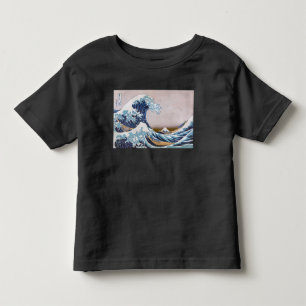 T-shirt Pour Les Tous Petits Grande vague du tsunami Kanagawa Japon par Hokusai