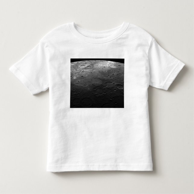 T-shirt Pour Les Tous Petits Grands cratères sur la planète Mercure (Devant)