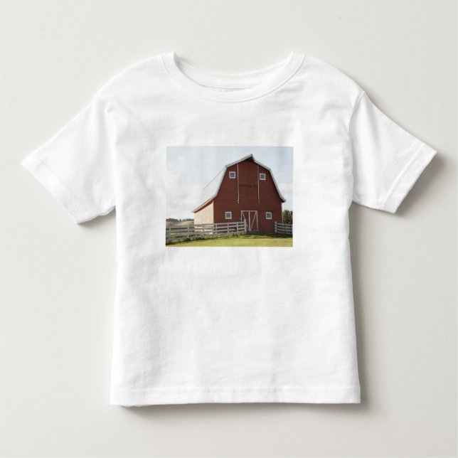 T-shirt Pour Les Tous Petits Grange dans le paysage rural (Devant)