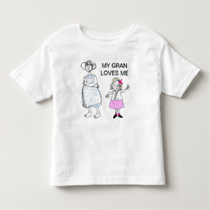 T-shirt Pour Les Tous Petits Granma et petite-fille