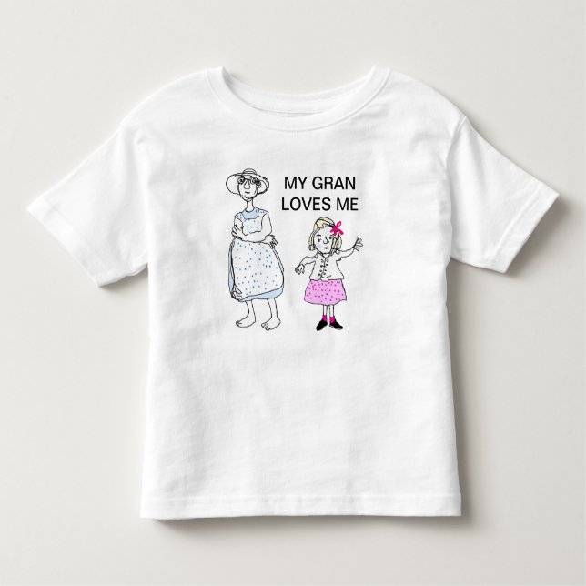 T-shirt Pour Les Tous Petits Granma et petite-fille (Devant)