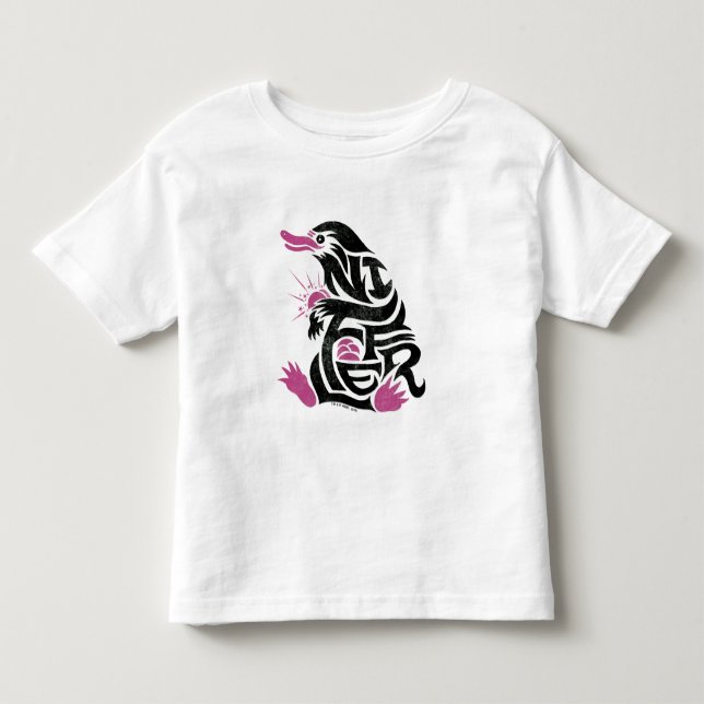 T-shirt Pour Les Tous Petits Graphique de typographie NIFFLER™ (Devant)