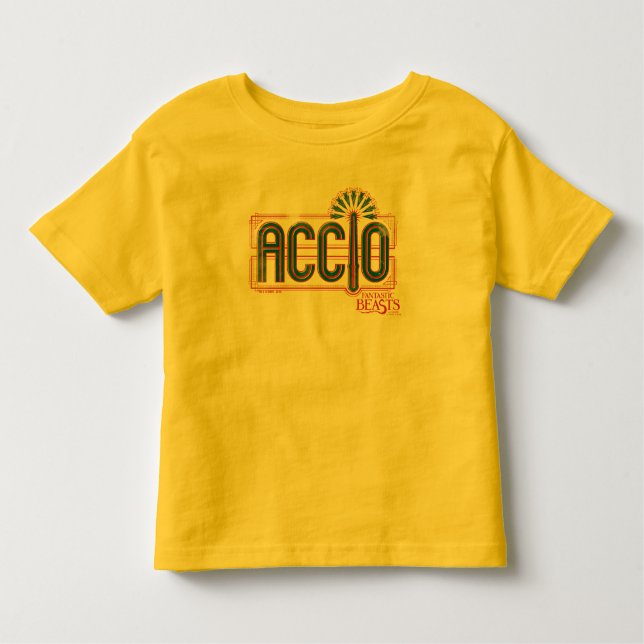 T-shirt Pour Les Tous Petits Graphique d'orthographe Red Art Déco ACCIO™ (Devant)