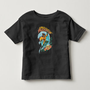 T-shirt Pour Les Tous Petits Graphique du Surf de levage Aquaman et Trident