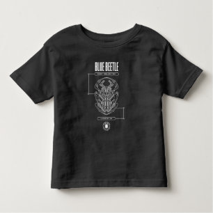 T-shirt Pour Les Tous Petits Graphique technique du scarabée bleu