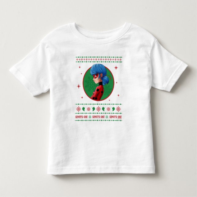 T-shirt Pour Les Tous Petits Graphisme de coccinelle des fêtes ! (Devant)