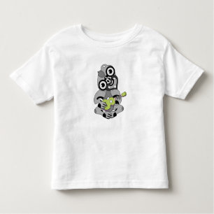 T-shirt Pour Les Tous Petits Gray Hei Tiki Chemise verte Ukulele