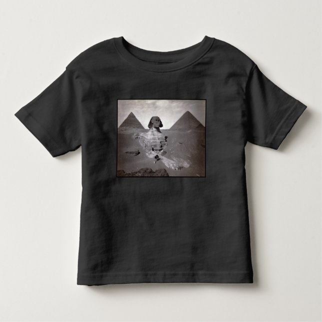 T-shirt Pour Les Tous Petits Great Sphinx & Gizeh Pyramides Necropolis Egypte (Devant)