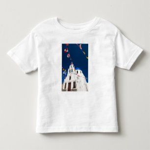 T-shirt Pour Les Tous Petits Grèce et île grecque de Santorin ville d'Oia 4