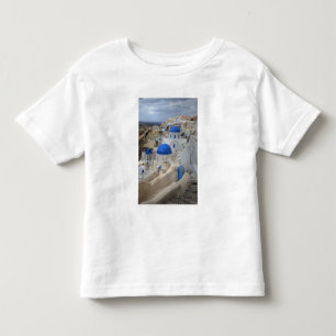 T-shirt Pour Les Tous Petits Grèce, Santorin. Tour Bell et dômes bleus de 3
