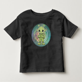 T-shirt Pour Les Tous Petits Green Alien