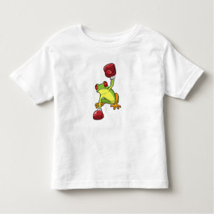 T-shirt Pour Les Tous Petits Grenouille à la boîte avec gants de boxe